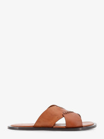 Loewe Men's Flex Leather Sandals Beige