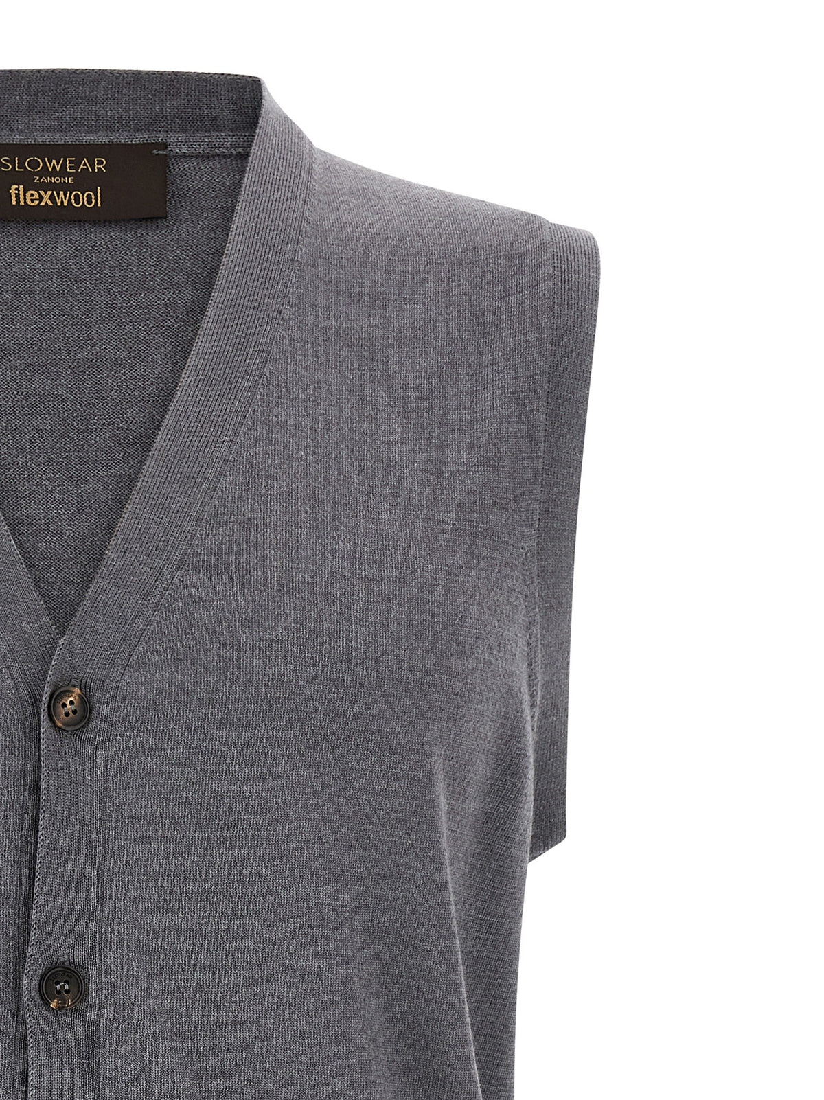Zanone Flexwool Vest Grey, view 3