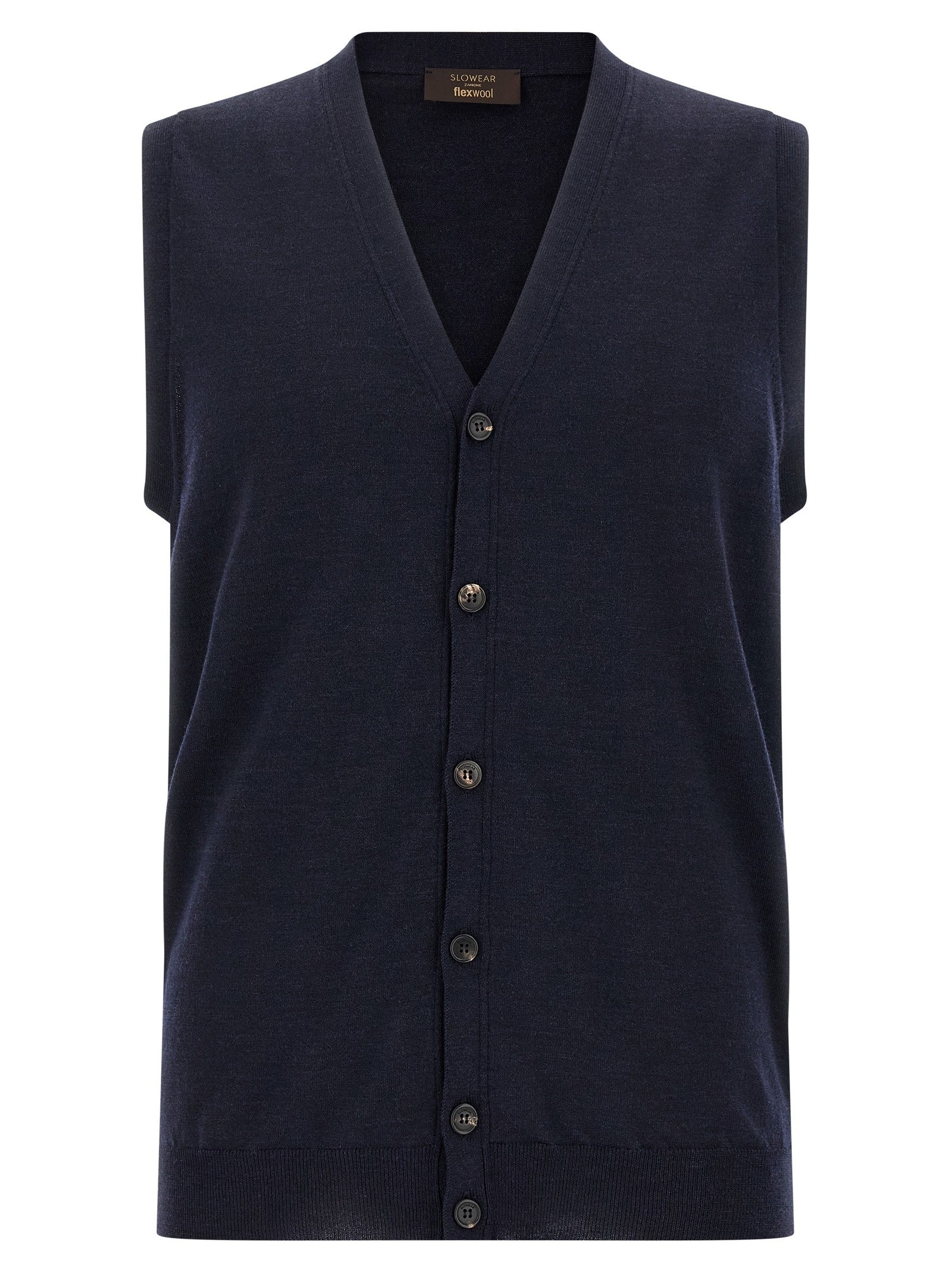 Zanone Flexwool Vest Blue