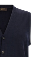 Zanone Flexwool Vest Blue, view 3