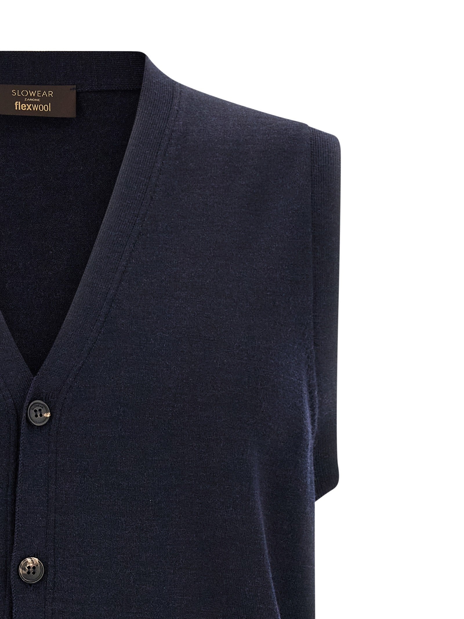 Zanone Flexwool Vest Blue