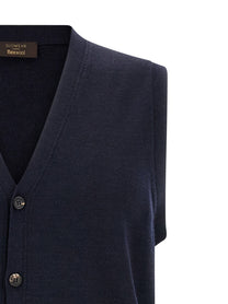Zanone Flexwool Vest Blue