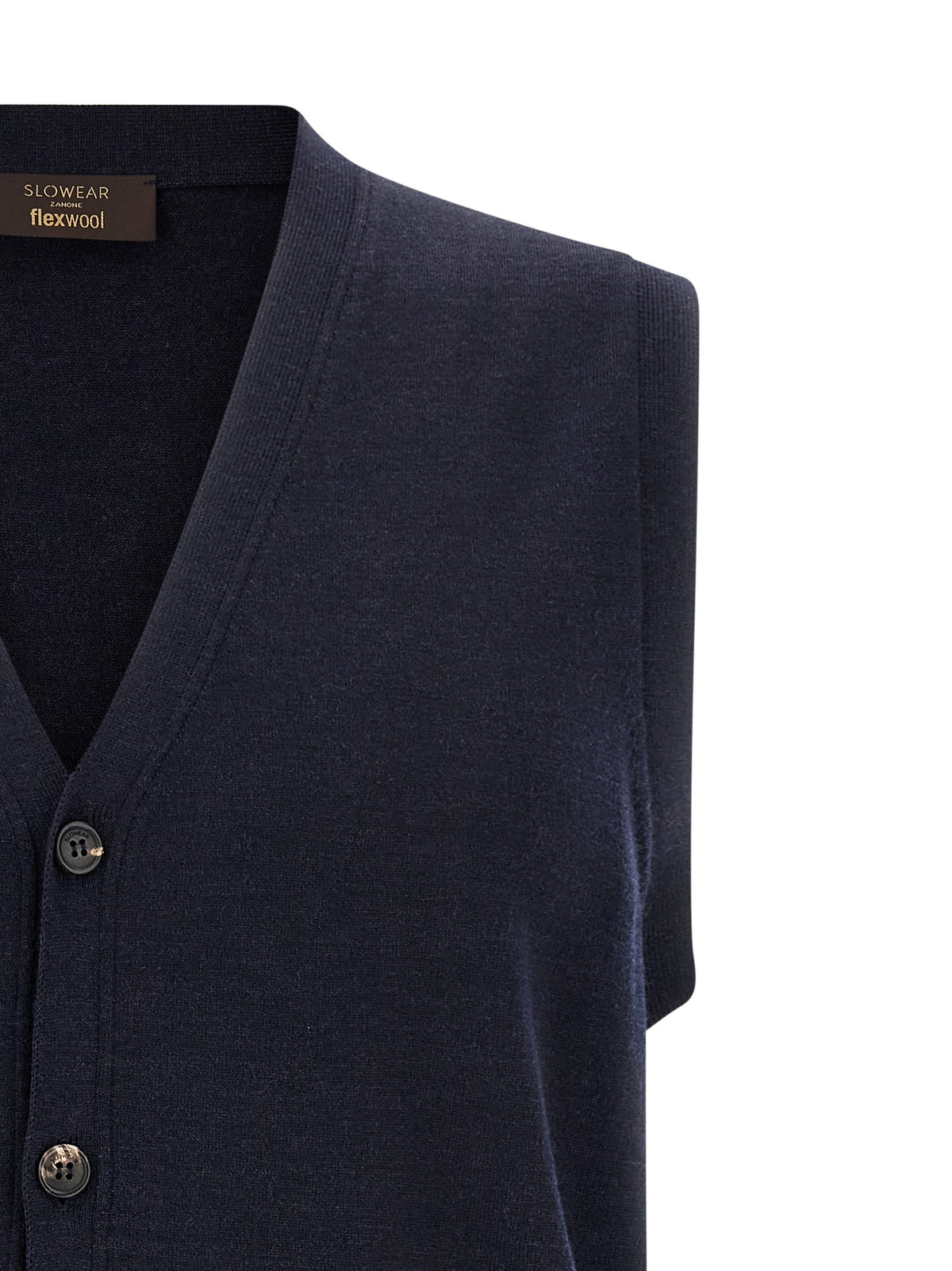 Zanone Flexwool Vest Blue, view 3