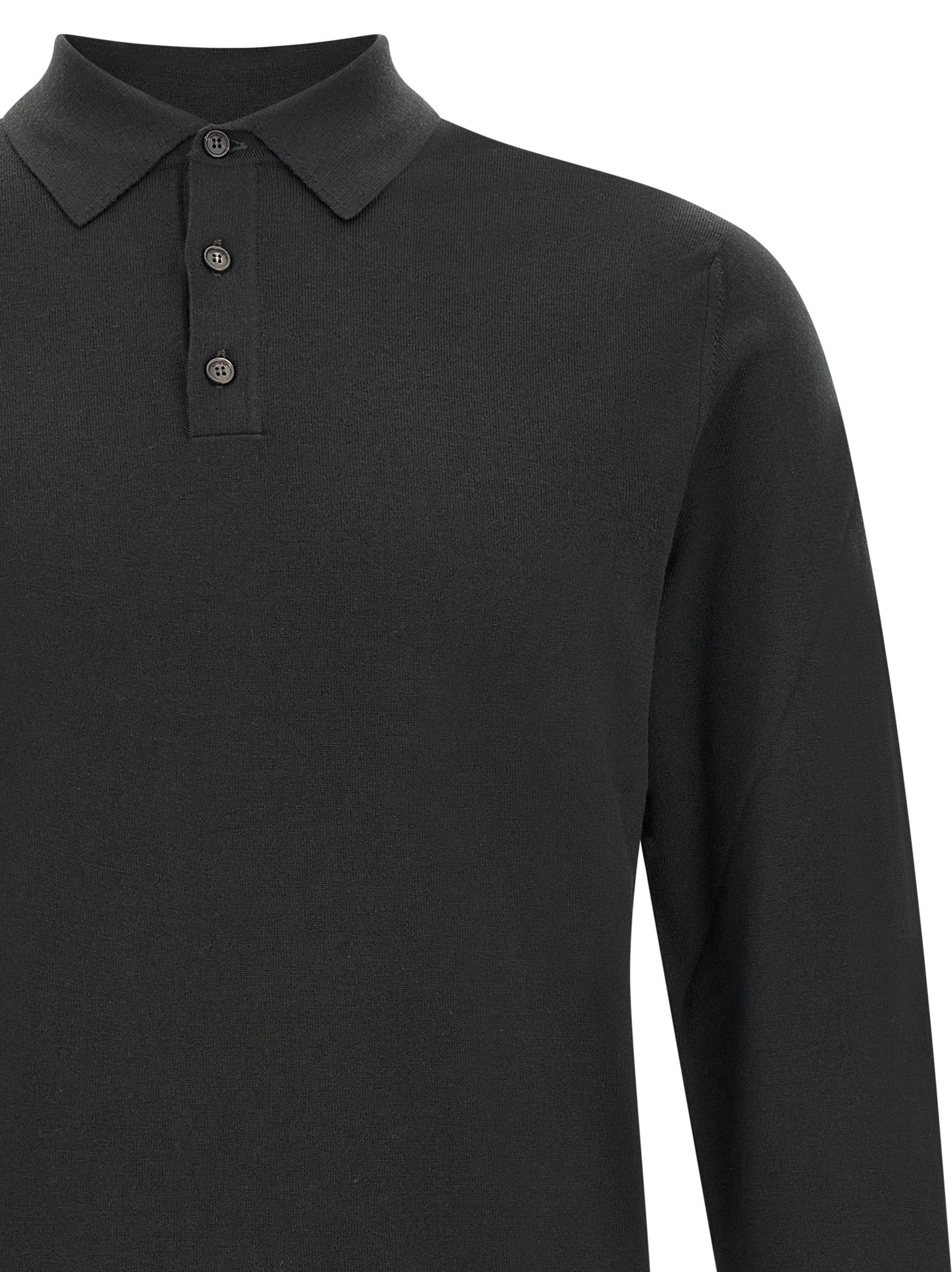 Zanone Flexwool Wool Polo Shirt Green