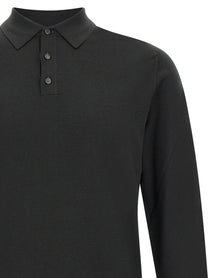 Zanone Flexwool Wool Polo Shirt Green