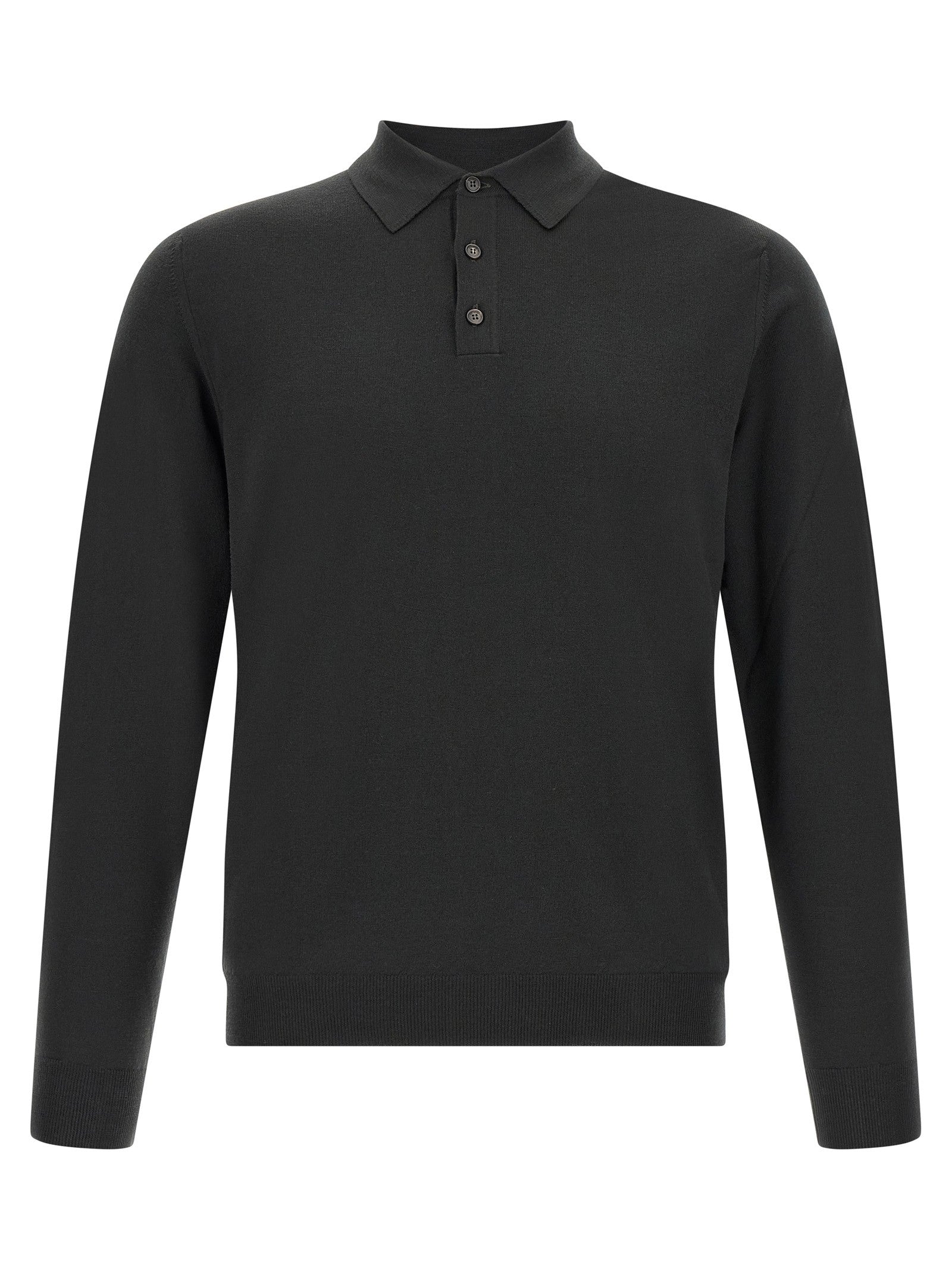 Zanone Flexwool Wool Polo Shirt Green