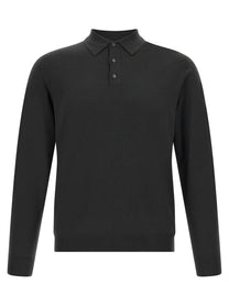 Zanone Flexwool Wool Polo Shirt Green