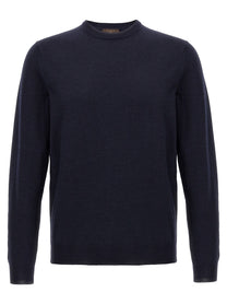 Zanone Flexwool Wool Sweater Blue