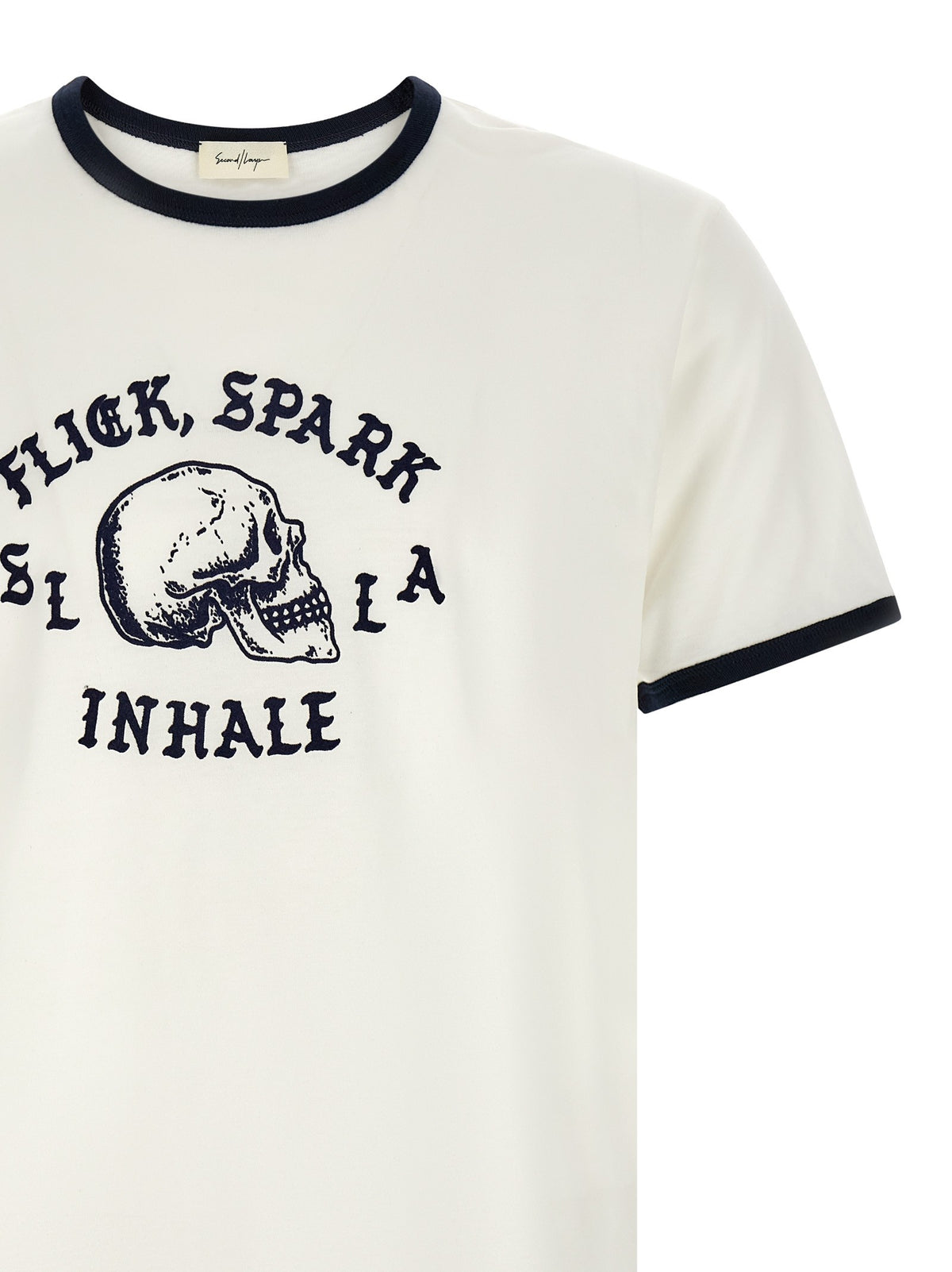 SECOND/LAYER Inhale Ringer Shirt White