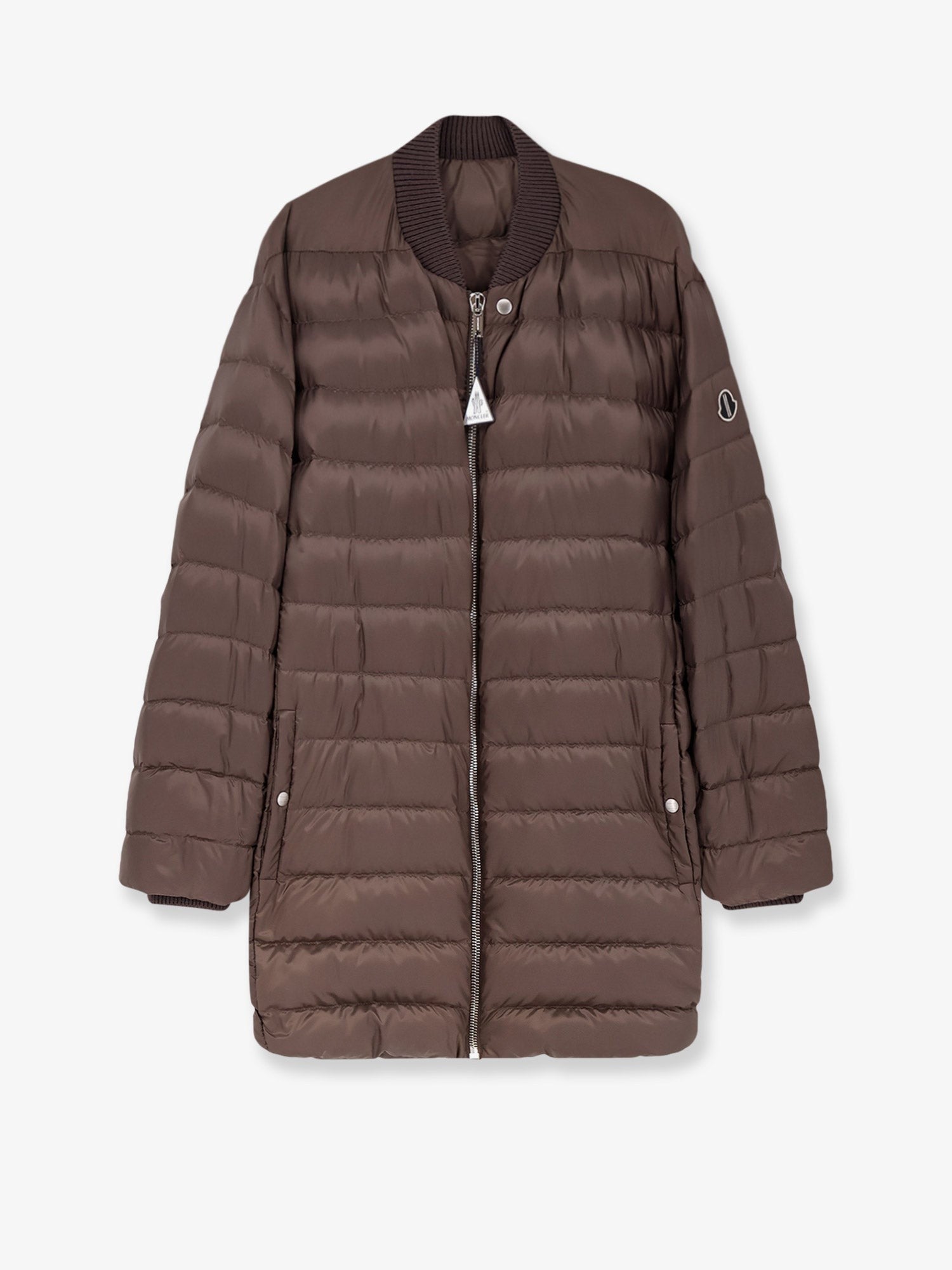 Rick Owens Men's Moncler + Rick Owens Flight Parka Down Jacket Brown