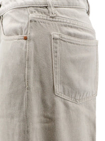 3x1 Women's Flip Denim Trousers Beige, view 3