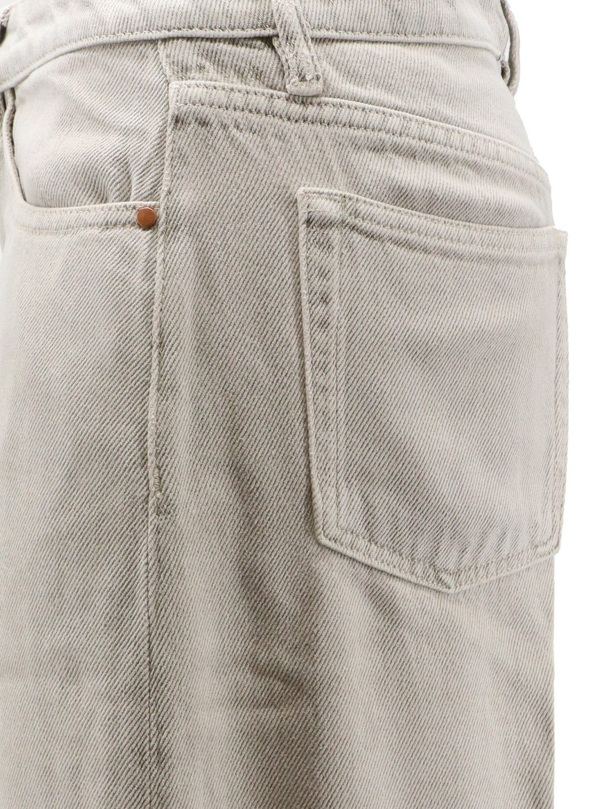 3x1 Women's Flip Denim Trousers Beige, view 3