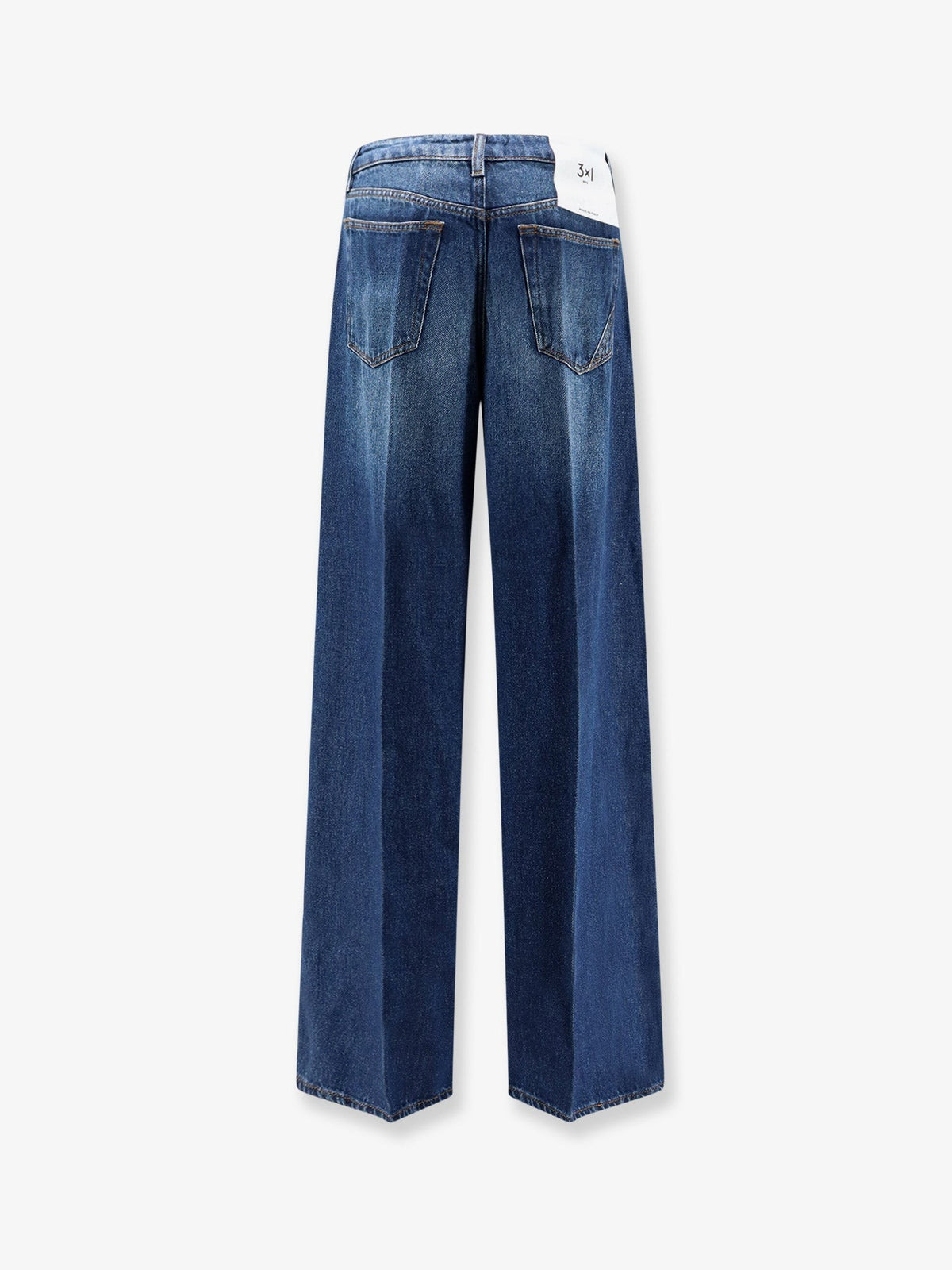 3x1 Women's Flip Jean Jeans in Denim Blue Blue, view 2