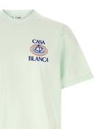 Casablanca Flocked Celestial Pyramid Print Shirt Blue, view 3