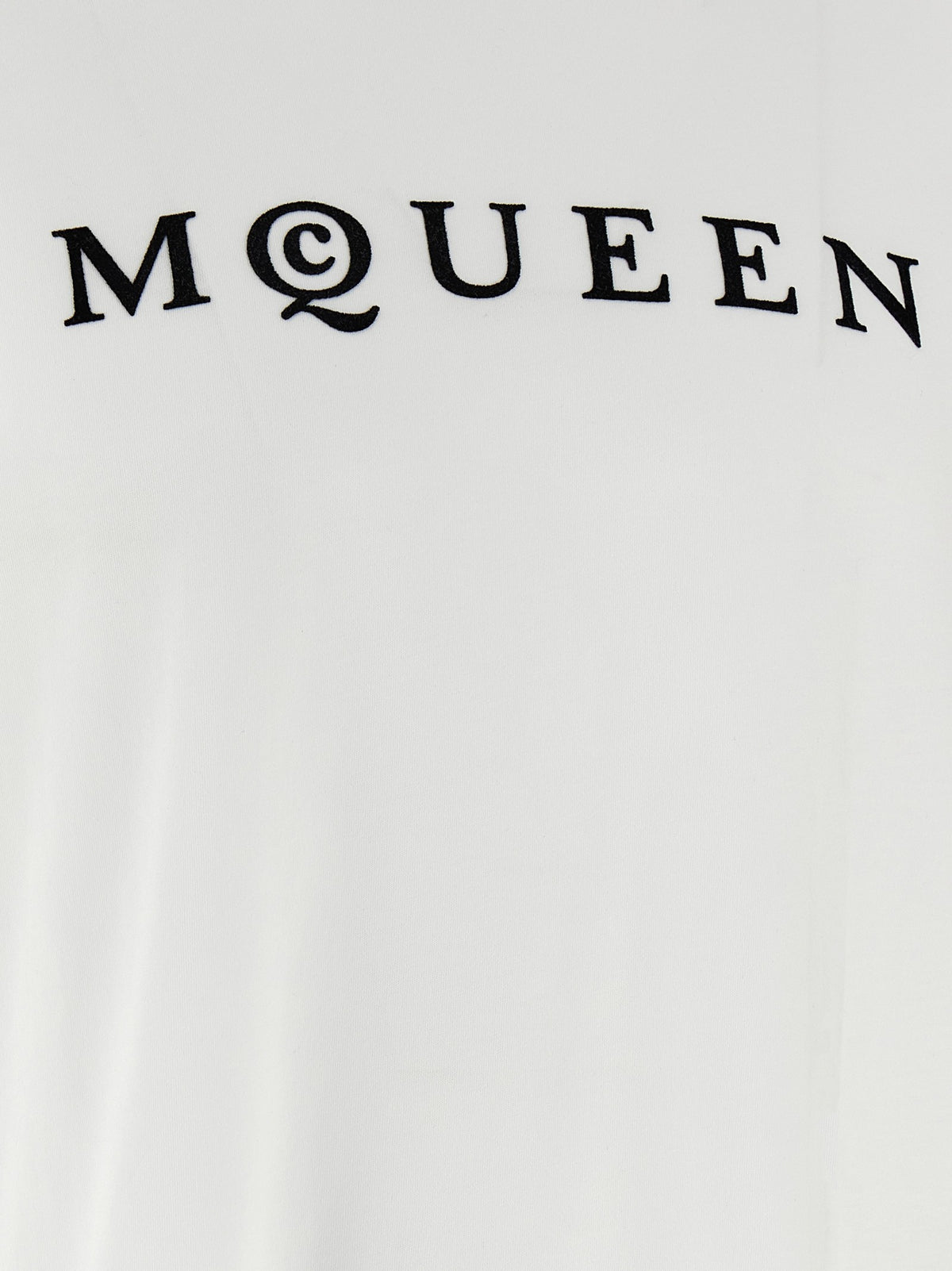 Alexander McQueen Flocked Mcqueen Shirt White