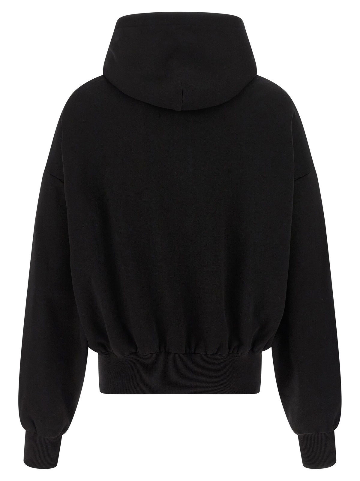 Dolce &amp; Gabbana Flocked Print Hoodie White