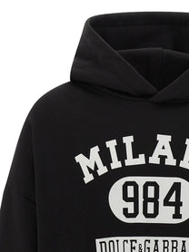 Dolce &amp; Gabbana Flocked Print Hoodie White