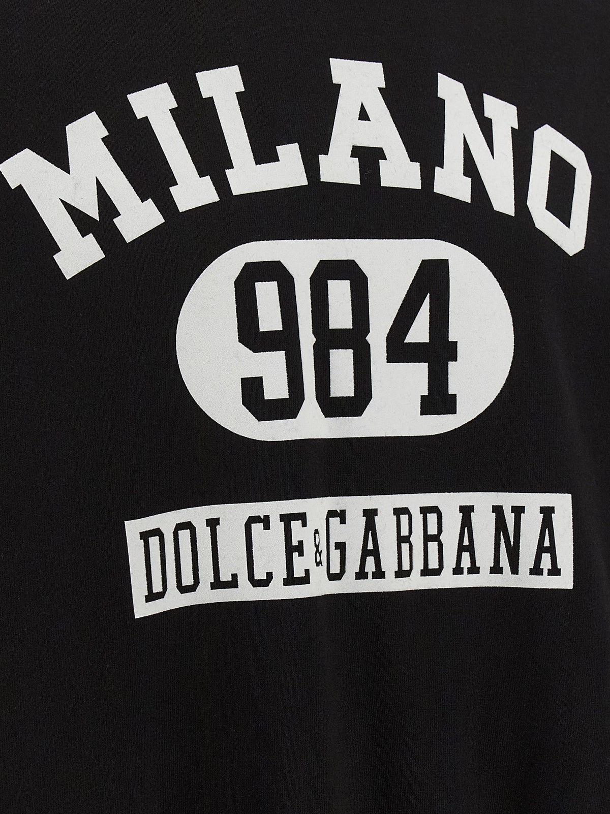 Dolce &amp; Gabbana Flocked Print Hoodie White