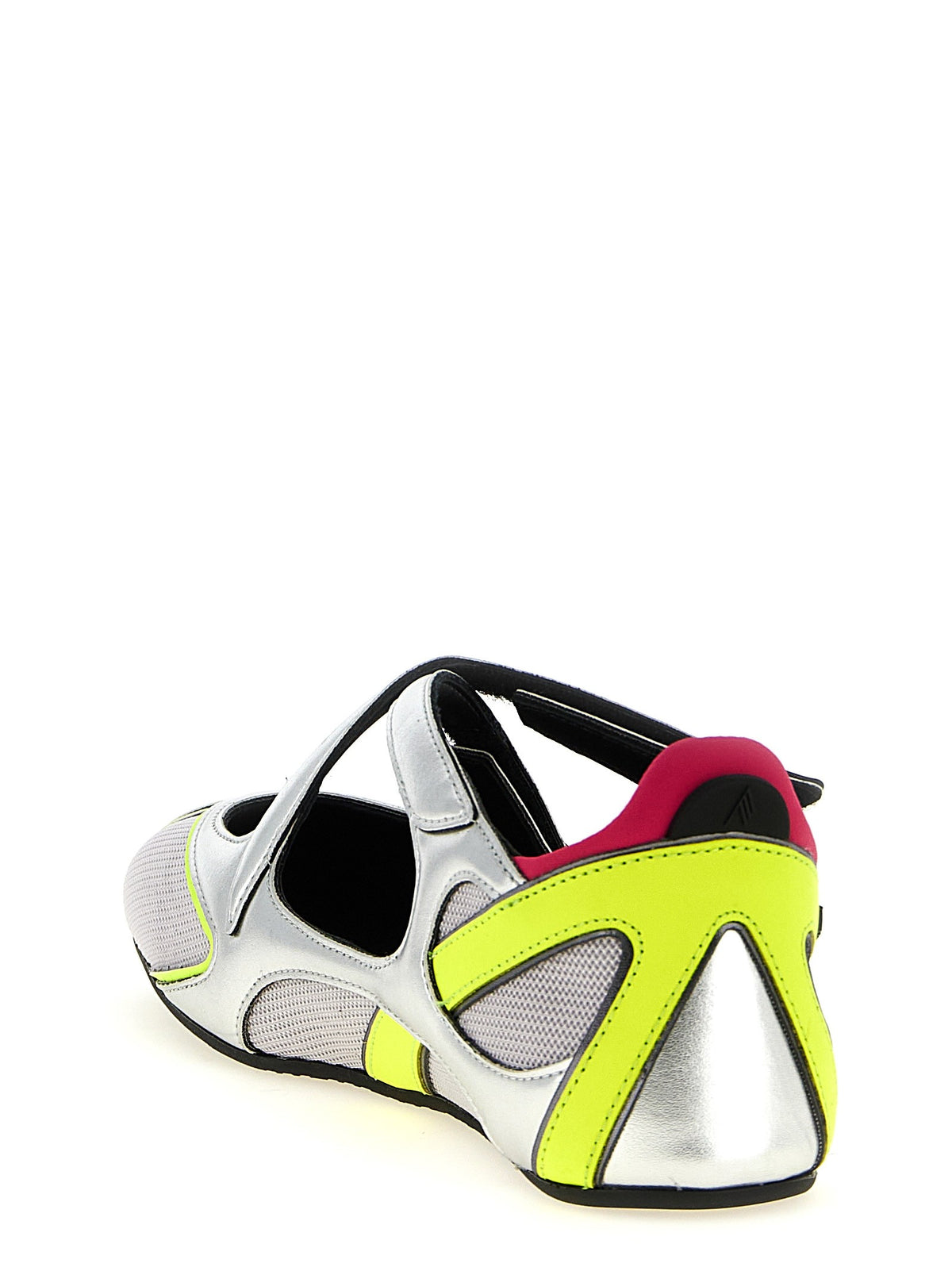 The Attico Floor Ballet Flats Silver