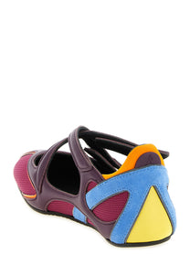 The Attico Floor Ballet Flats Gold