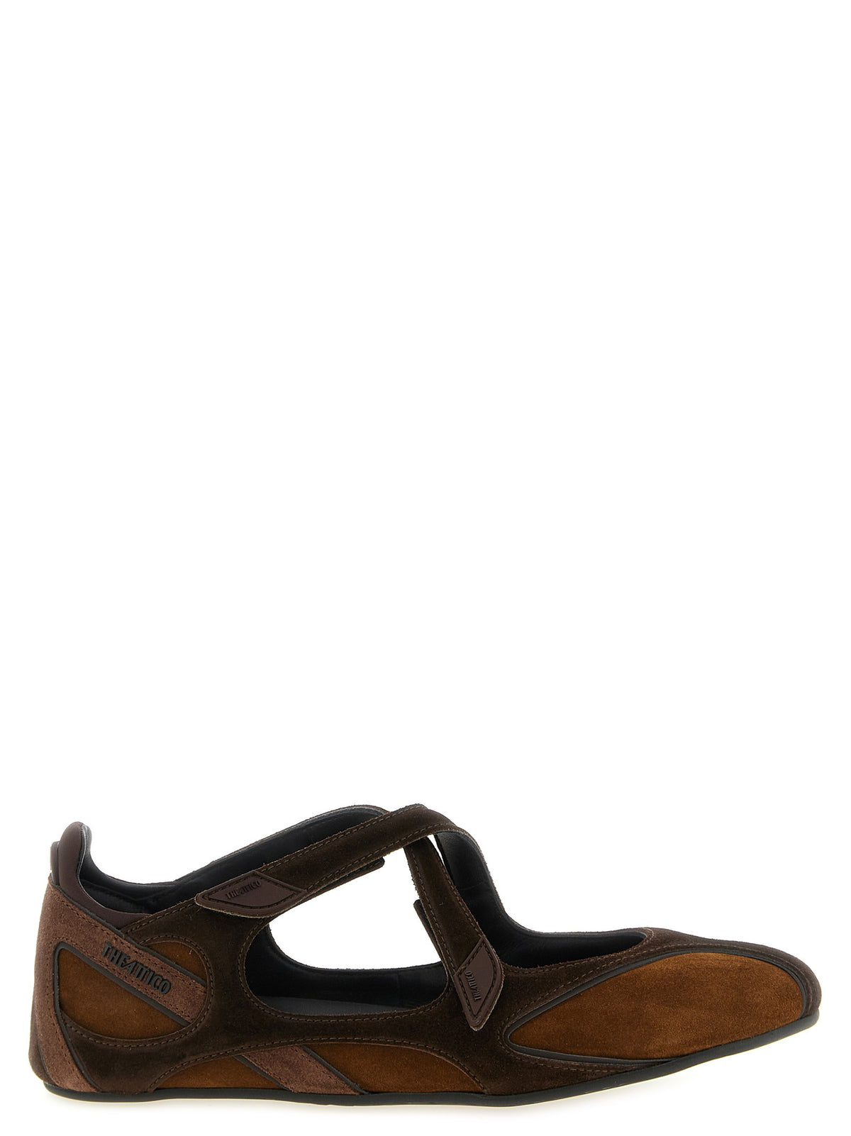The Attico Floor Ballet Flats Brown
