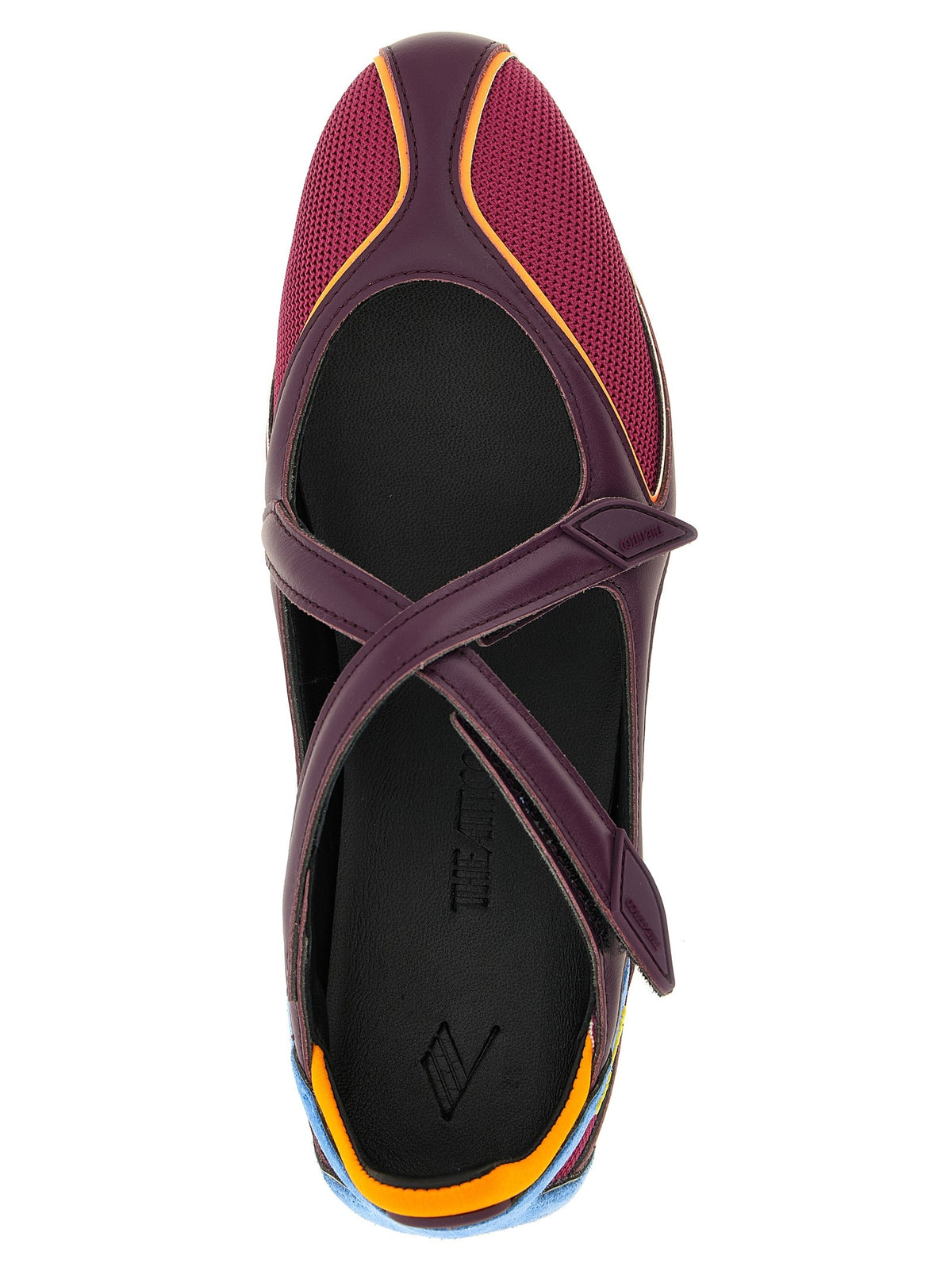 The Attico Floor Ballet Flats Gold