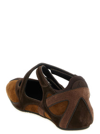The Attico Floor Ballet Flats Brown