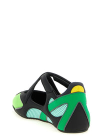 The Attico Floor Ballet Flats Green