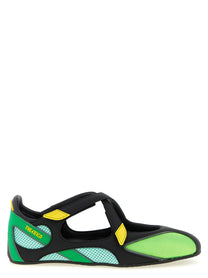 The Attico Floor Ballet Flats Green
