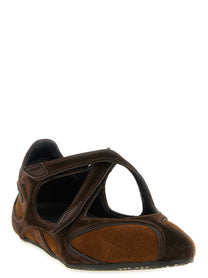 The Attico Floor Ballet Flats Brown