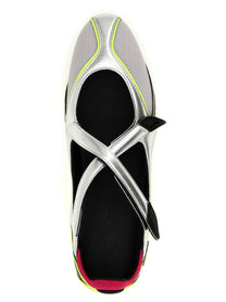 The Attico Floor Ballet Flats Silver