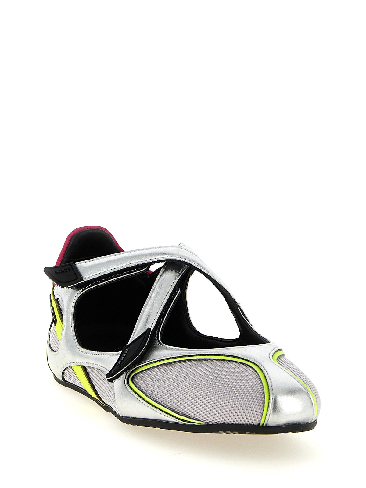 The Attico Floor Ballet Flats Silver