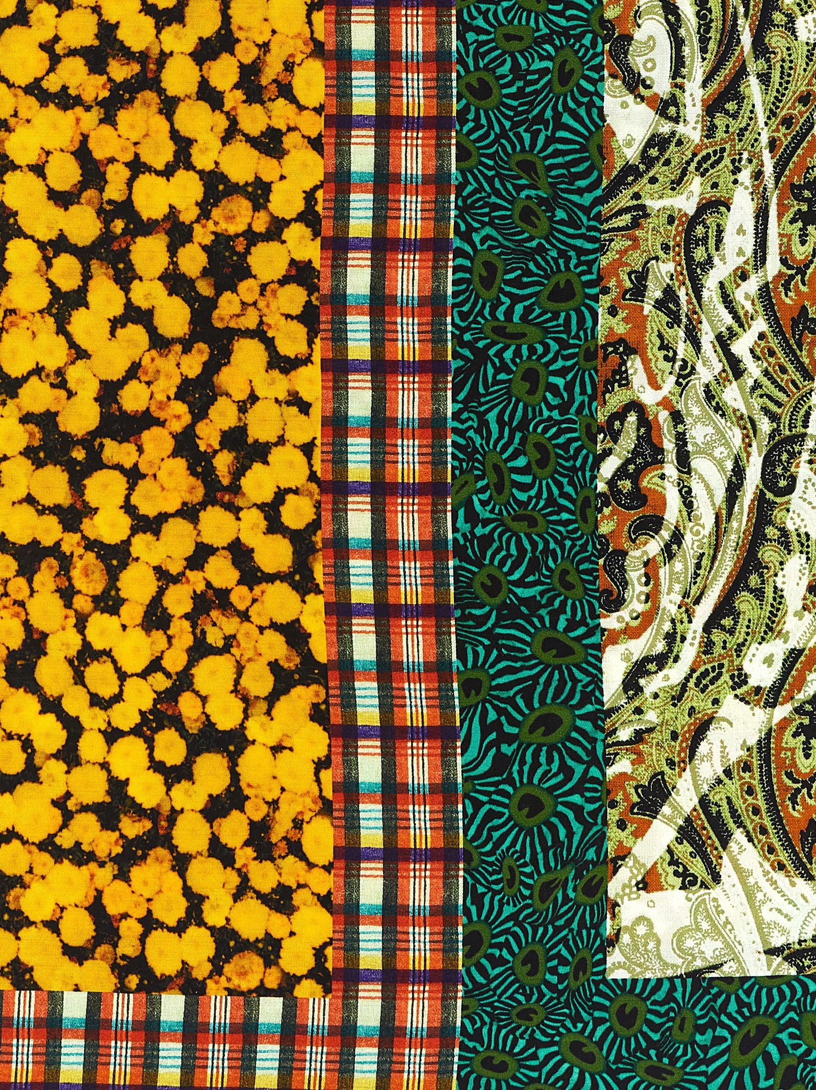 Dries Van Noten Flora Scarf Gold