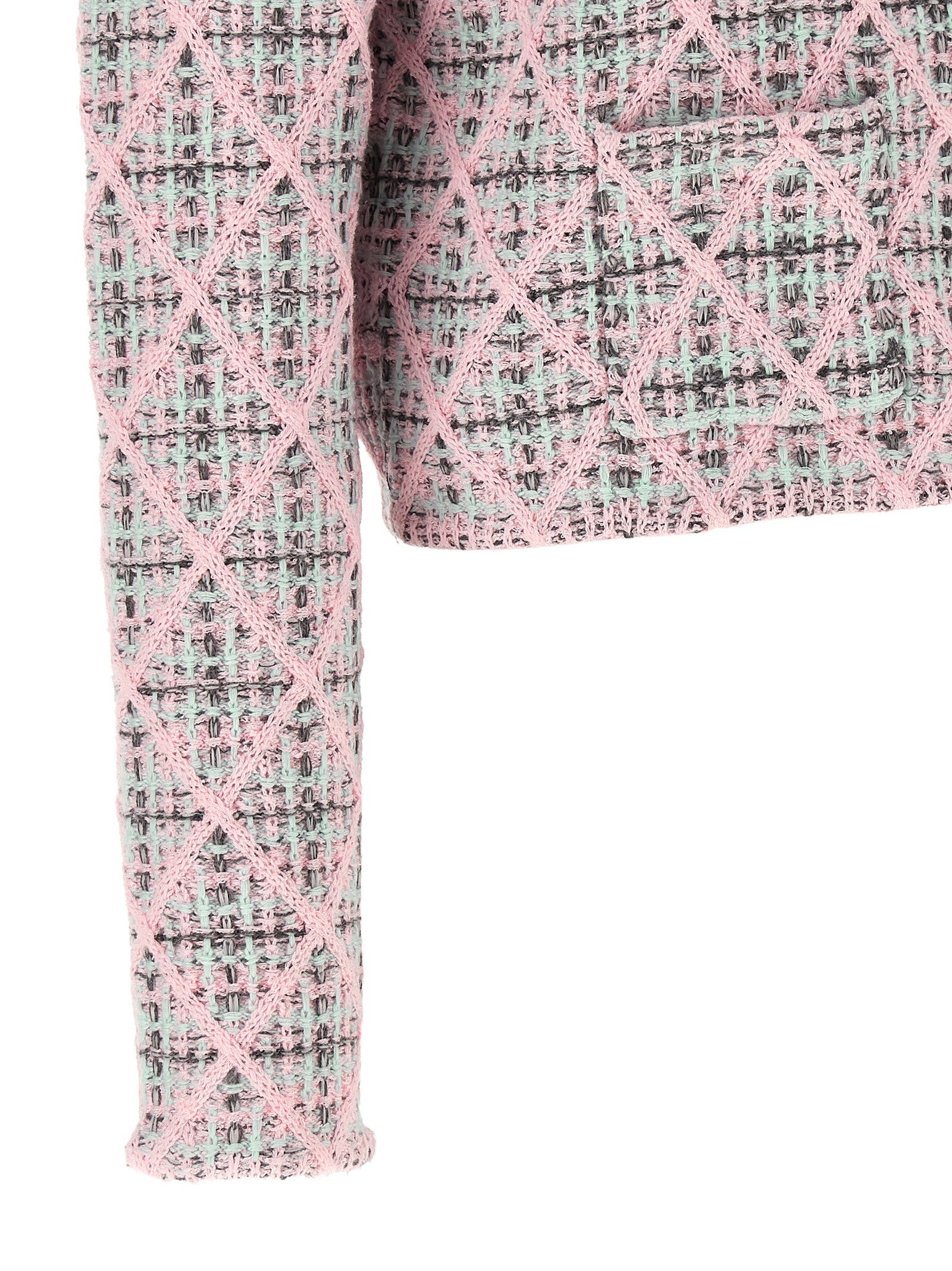 self-portrait Floral Collar Cardigan Blue