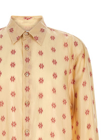 Dries Van Noten Floral Croom Shirt Gold
