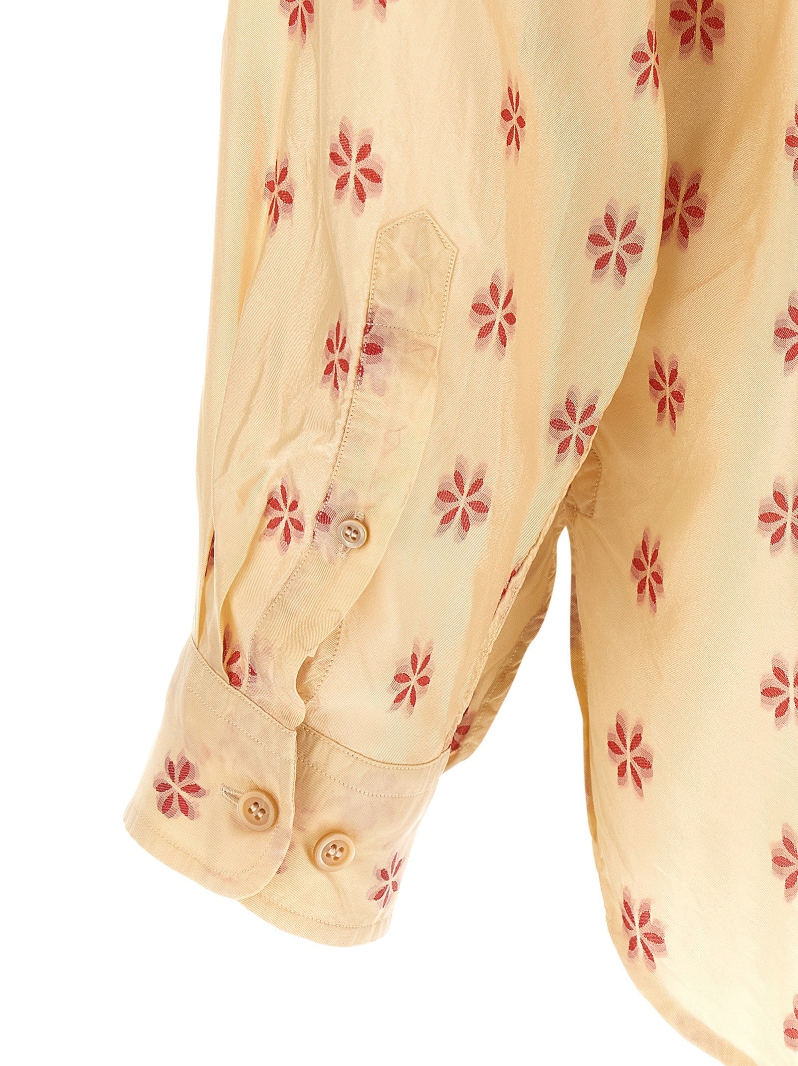 Dries Van Noten Floral Croom Shirt Gold