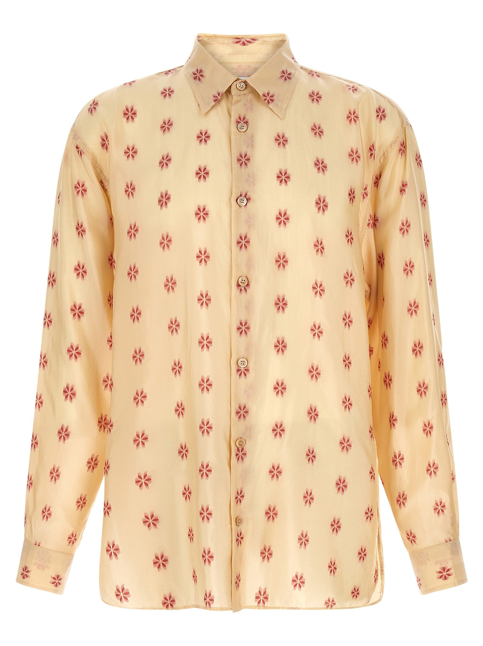 Dries Van Noten Floral Croom Shirt Gold