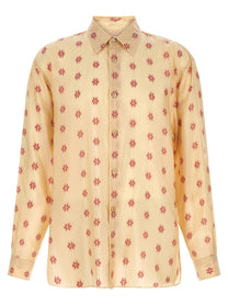 Dries Van Noten Floral Croom Shirt Gold