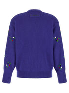 Marni Floral Embroidery Cardigan Blue, view 2