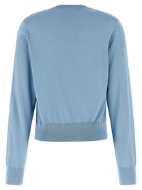 Dolce &amp; Gabbana Floral Embroidery Cardigan Blue