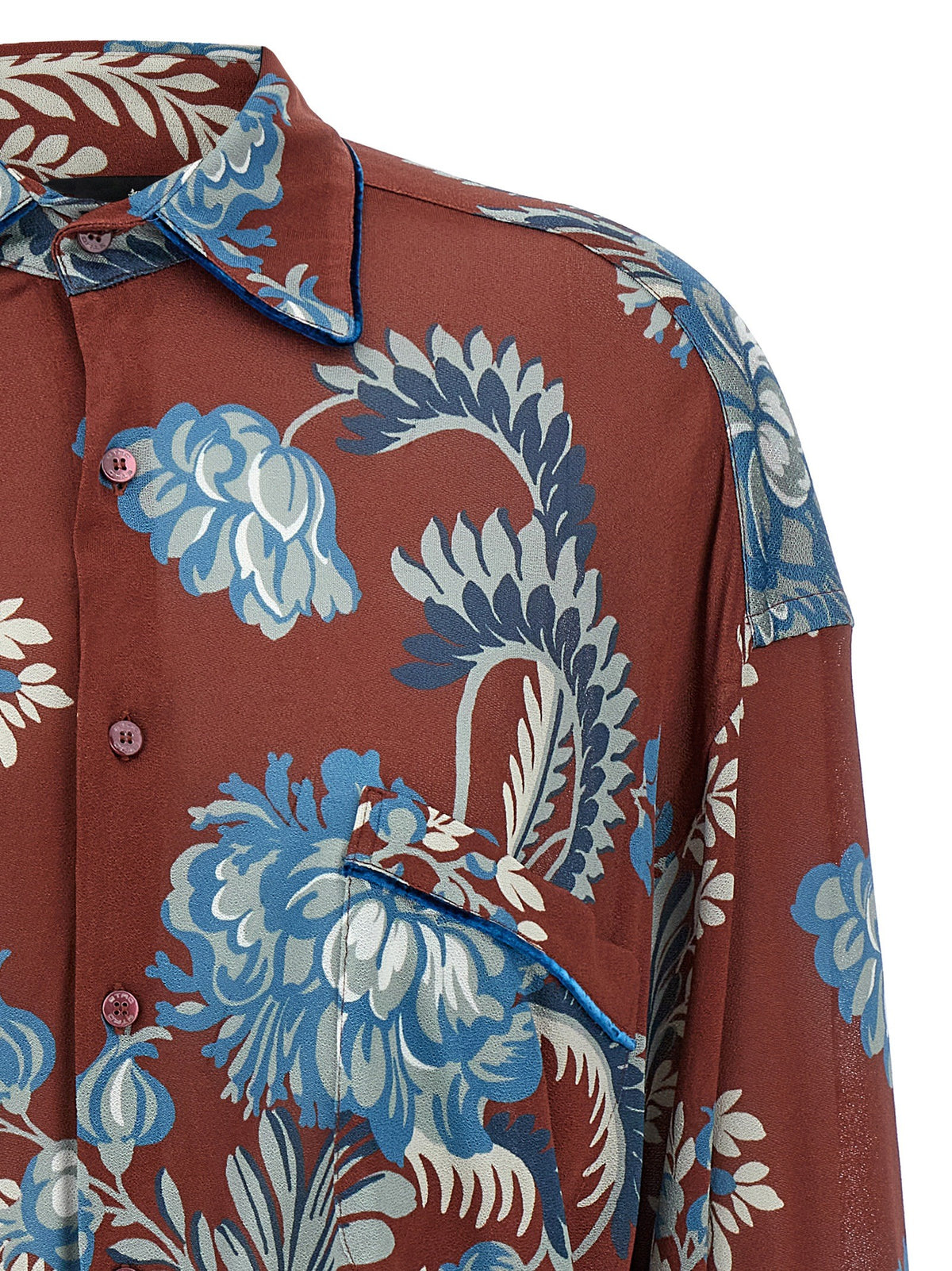 ETRO Floral Foliage Shirt Gold
