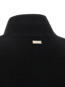 Ferragamo Floral Insert Sweater Black