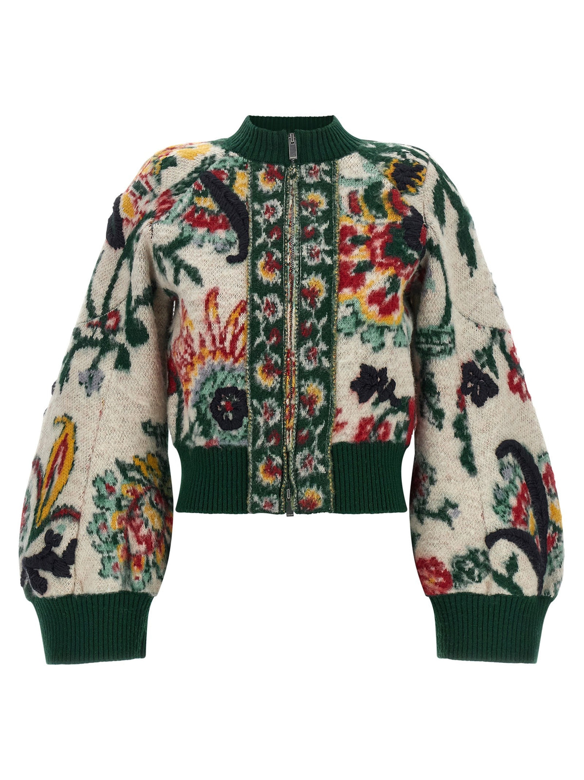 Sacai Floral Jacquard Blouson Gold