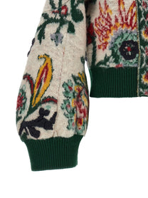 Sacai Floral Jacquard Blouson Gold