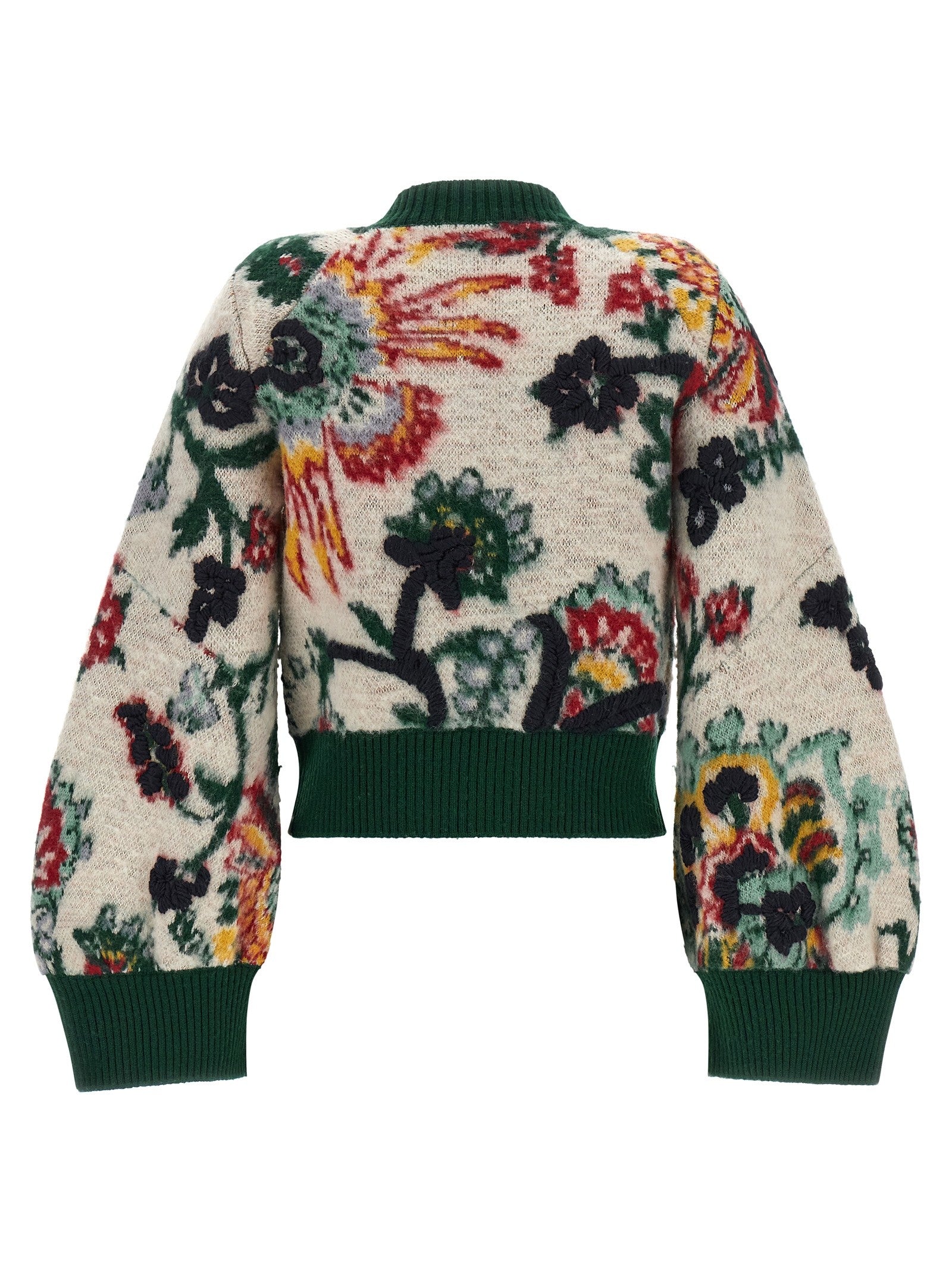 Sacai Floral Jacquard Blouson Gold