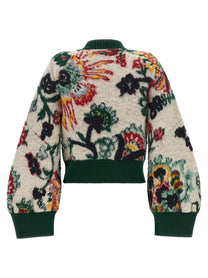 Sacai Floral Jacquard Blouson Gold