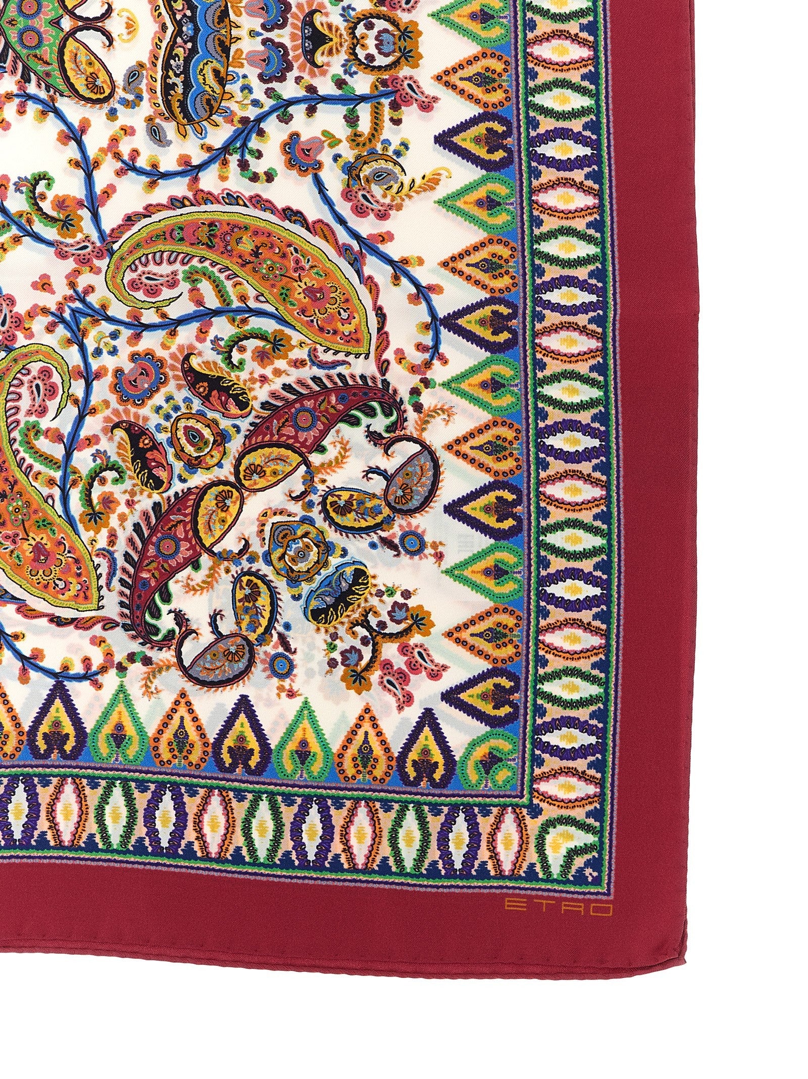 ETRO Floral Paisley Scarf Gold