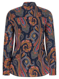ETRO Floral Paisley Shirt Blue