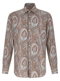 ETRO Floral Paisley Shirt Gold