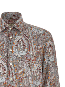ETRO Floral Paisley Shirt Gold